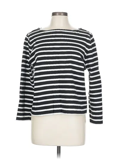 Pre-owned Jcrew 3/4 Sleeve T-shirt In Black