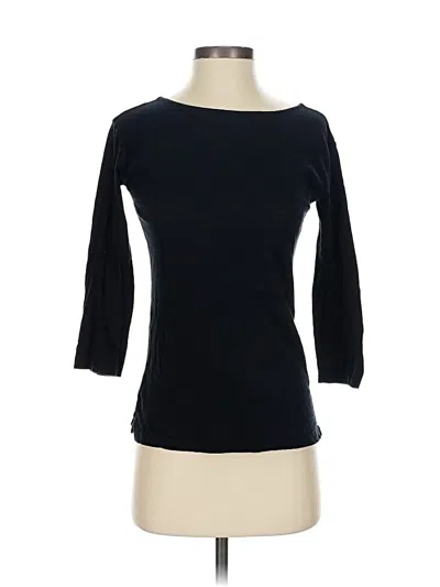 Pre-owned Jcrew 3/4 Sleeve T-shirt In Black