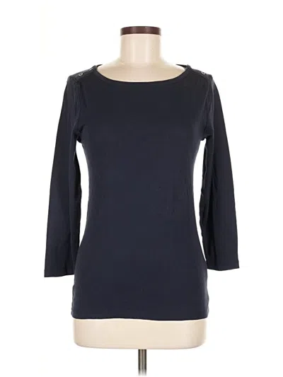 Pre-owned Jcrew 3/4 Sleeve T-shirt In Black