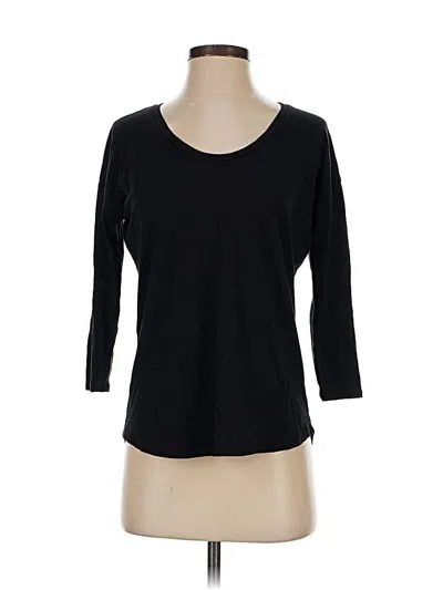 Pre-owned Jcrew 3/4 Sleeve T-shirt In Black