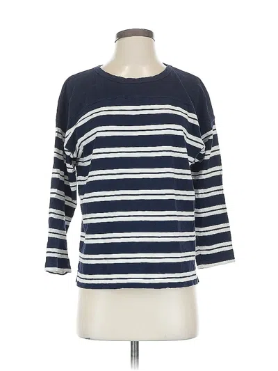Pre-owned Jcrew 3/4 Sleeve T-shirt In Blue