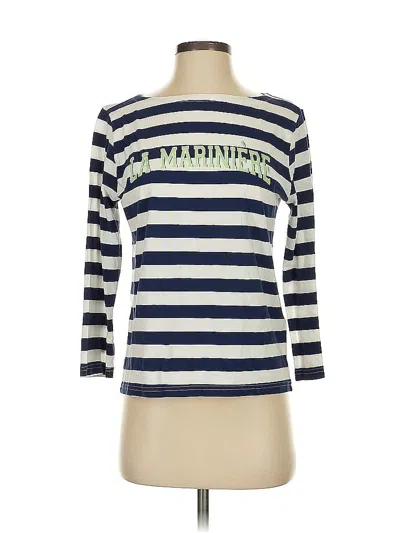 Pre-owned Jcrew 3/4 Sleeve T-shirt In Blue