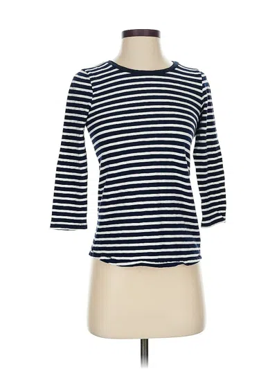 Pre-owned Jcrew 3/4 Sleeve T-shirt In Blue