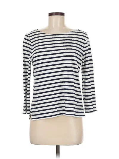 Pre-owned Jcrew 3/4 Sleeve T-shirt In Blue