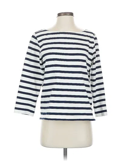 Pre-owned Jcrew 3/4 Sleeve T-shirt In Blue