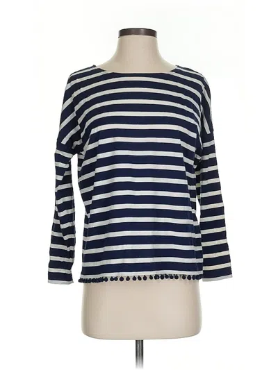 Pre-owned Jcrew 3/4 Sleeve T-shirt In Blue