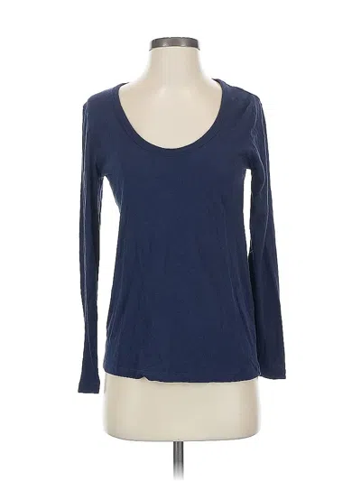 Pre-owned Jcrew 3/4 Sleeve T-shirt In Blue
