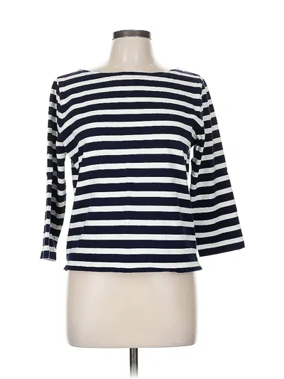 Pre-owned Jcrew 3/4 Sleeve T-shirt In Blue