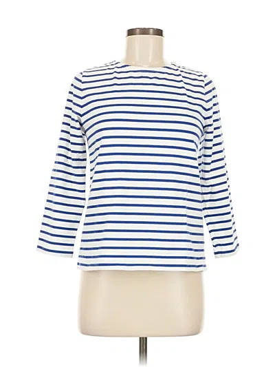 Pre-owned Jcrew 3/4 Sleeve T-shirt In Blue