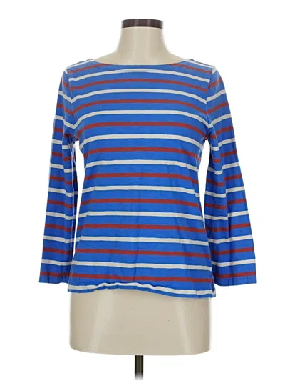 Pre-owned Jcrew 3/4 Sleeve T-shirt In Blue