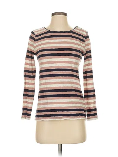 Pre-owned Jcrew 3/4 Sleeve T-shirt In Brown