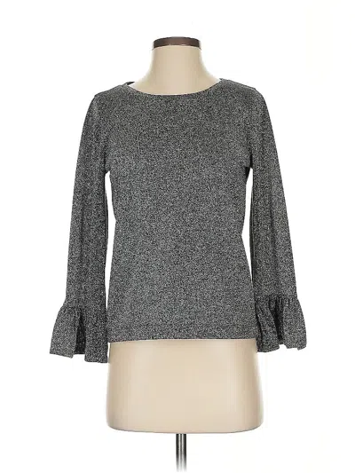 Pre-owned Jcrew 3/4 Sleeve T-shirt In Gray