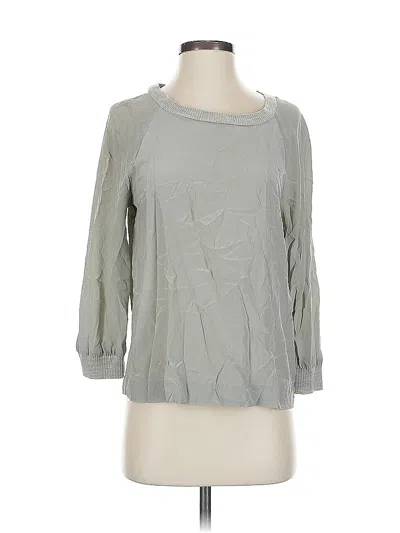 Pre-owned Jcrew 3/4 Sleeve T-shirt In Gray