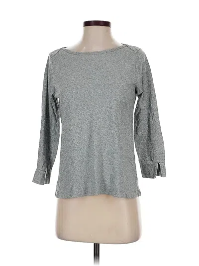 Pre-owned Jcrew 3/4 Sleeve T-shirt In Gray