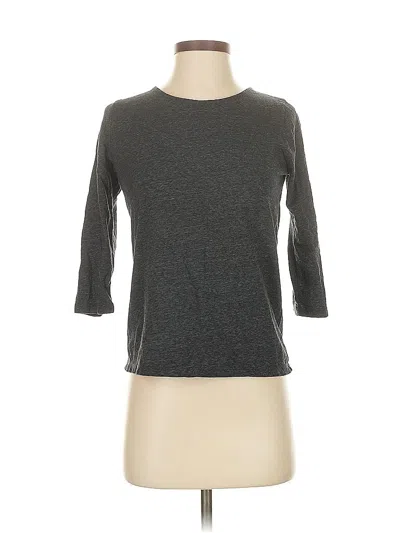 Pre-owned Jcrew 3/4 Sleeve T-shirt In Gray