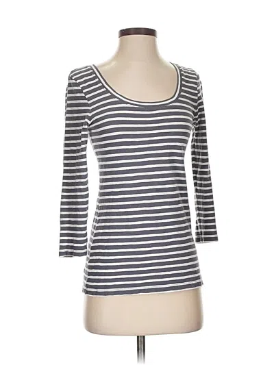 Pre-owned Jcrew 3/4 Sleeve T-shirt In Gray