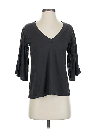 Pre-owned Jcrew 3/4 Sleeve T-shirt In Gray