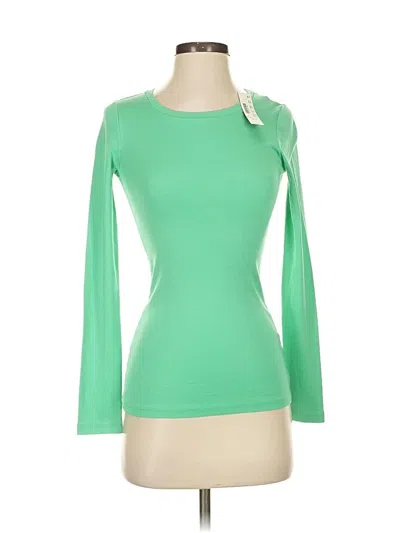Pre-owned Jcrew 3/4 Sleeve T-shirt In Green