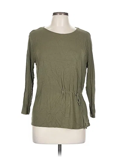 Pre-owned Jcrew 3/4 Sleeve T-shirt In Green