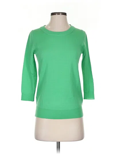 Pre-owned Jcrew 3/4 Sleeve T-shirt In Green