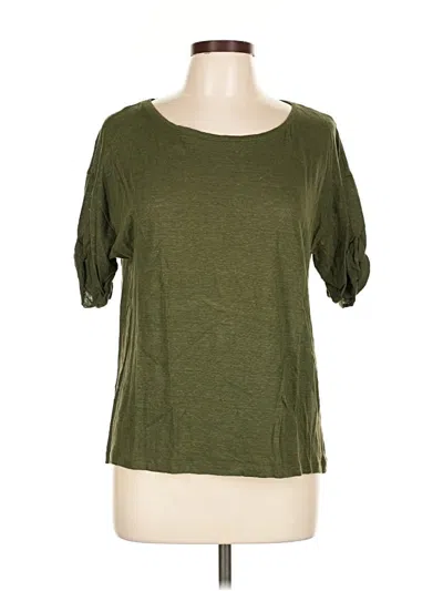 Pre-owned Jcrew 3/4 Sleeve T-shirt In Green
