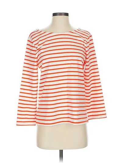 Pre-owned Jcrew 3/4 Sleeve T-shirt In Orange