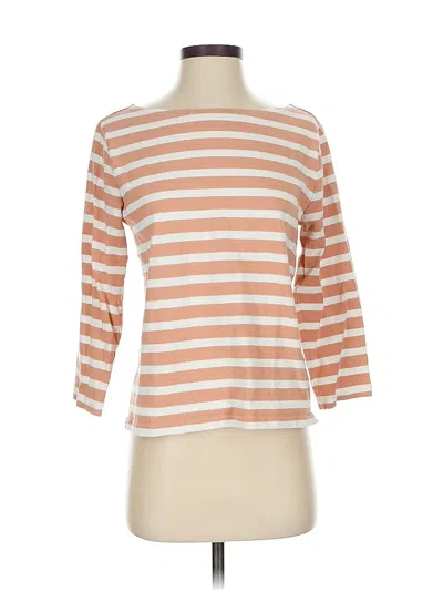 Pre-owned Jcrew 3/4 Sleeve T-shirt In Orange