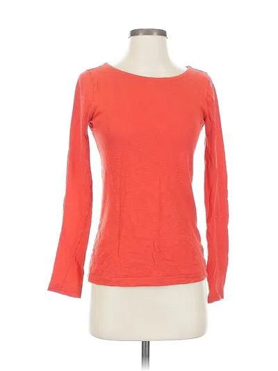 Pre-owned Jcrew 3/4 Sleeve T-shirt In Orange