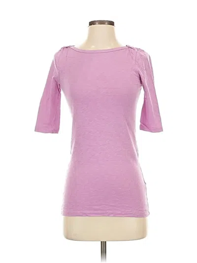 Pre-owned Jcrew 3/4 Sleeve T-shirt In Pink