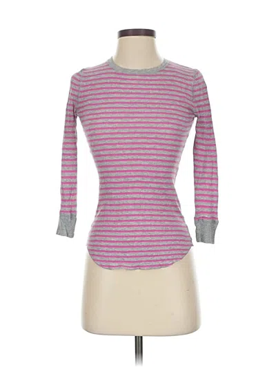 Pre-owned Jcrew 3/4 Sleeve T-shirt In Pink