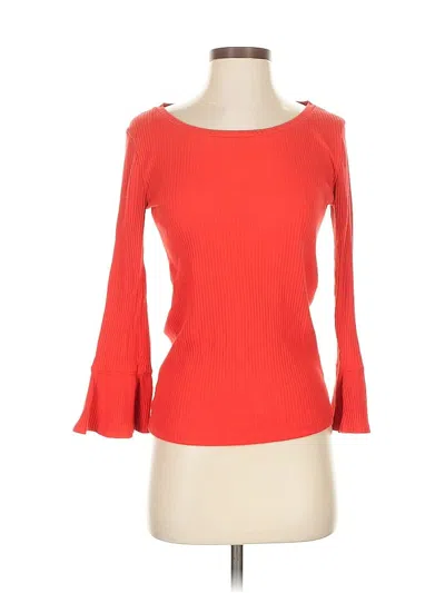 Pre-owned Jcrew 3/4 Sleeve T-shirt In Red