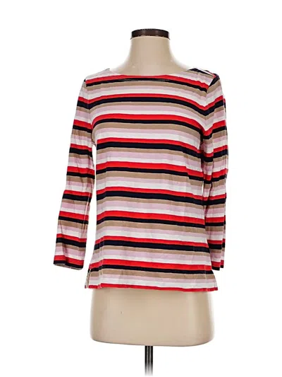Pre-owned Jcrew 3/4 Sleeve T-shirt In Red