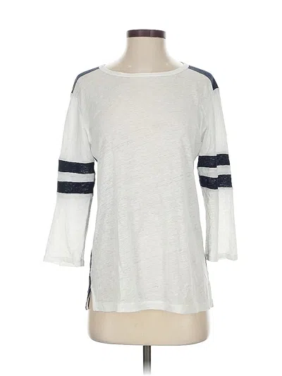 Pre-owned Jcrew 3/4 Sleeve T-shirt In Silver