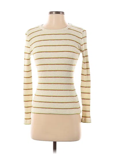 Pre-owned Jcrew 3/4 Sleeve T-shirt In White