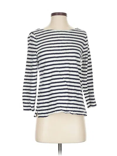 Pre-owned Jcrew 3/4 Sleeve T-shirt In White