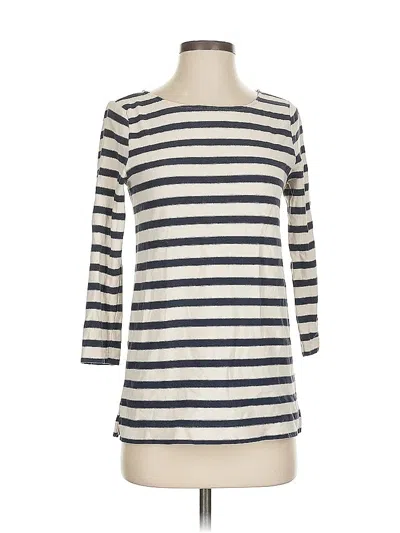 Pre-owned Jcrew 3/4 Sleeve T-shirt In White