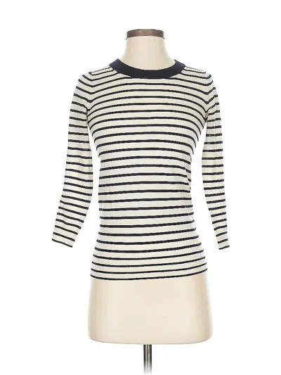 Pre-owned Jcrew 3/4 Sleeve T-shirt In White