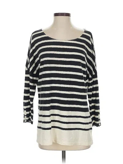 Pre-owned Jcrew 3/4 Sleeve T-shirt In White