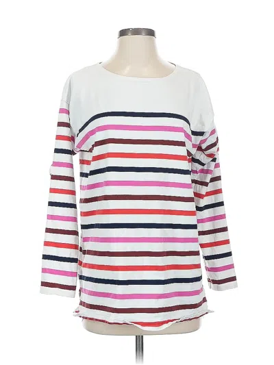 Pre-owned Jcrew 3/4 Sleeve T-shirt In White