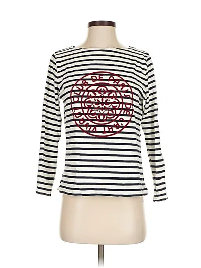 Pre-owned Jcrew 3/4 Sleeve T-shirt In White