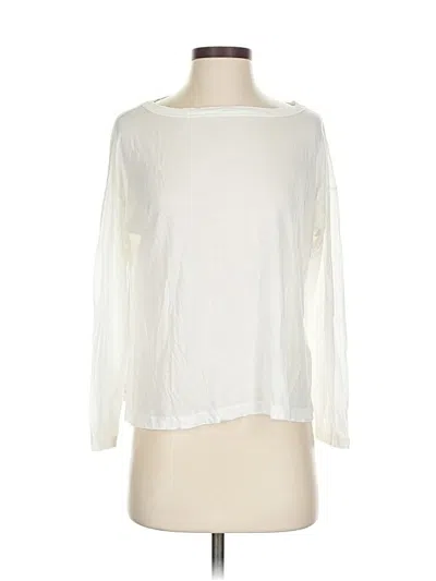 Pre-owned Jcrew 3/4 Sleeve T-shirt In White