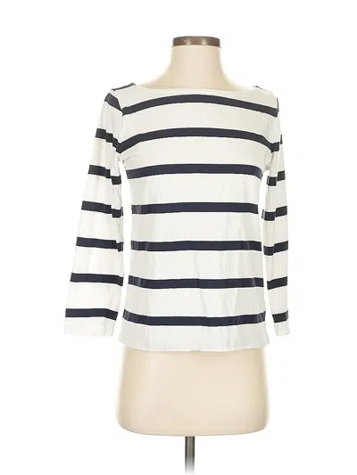 Pre-owned Jcrew 3/4 Sleeve T-shirt In White