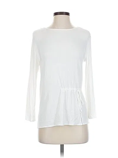 Pre-owned Jcrew 3/4 Sleeve T-shirt In White