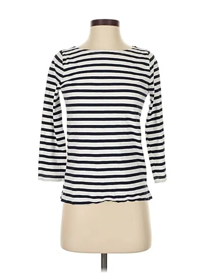 Pre-owned Jcrew 3/4 Sleeve T-shirt In White