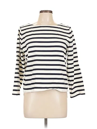 Pre-owned Jcrew 3/4 Sleeve T-shirt In White