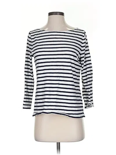 Pre-owned Jcrew 3/4 Sleeve T-shirt In White