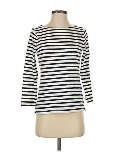 Pre-owned Jcrew 3/4 Sleeve T-shirt In White