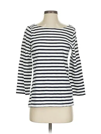 Pre-owned Jcrew 3/4 Sleeve T-shirt In White