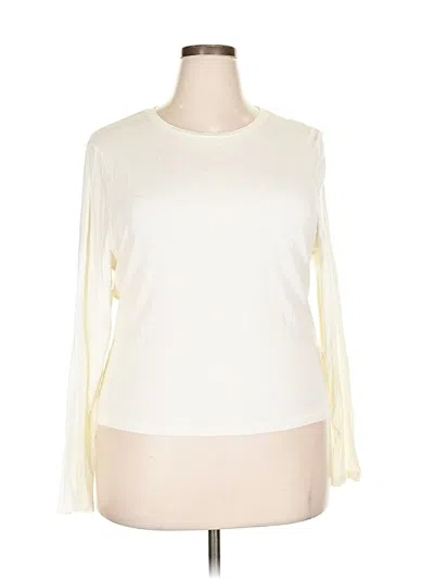 Pre-owned Jcrew 3/4 Sleeve T-shirt In White