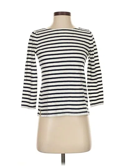 Pre-owned Jcrew 3/4 Sleeve T-shirt In White